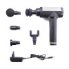 Перкуссионный массажер Fascial Gun PR03 4 насадки 12V LCD touch screen - 4